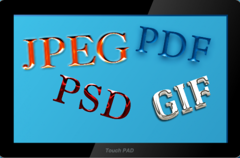PSD GIF JPEG 
