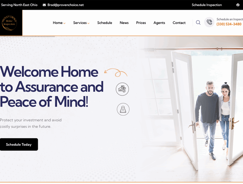 Proven Choice Home Inspection Website