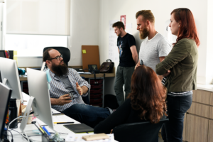 web developers in a meeting